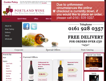 Tablet Screenshot of portlandwine.co.uk